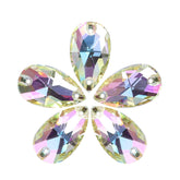 Luminous Green Drop Shape High Quality Glass Sew-on Rhinestones WholesaleRhinestone